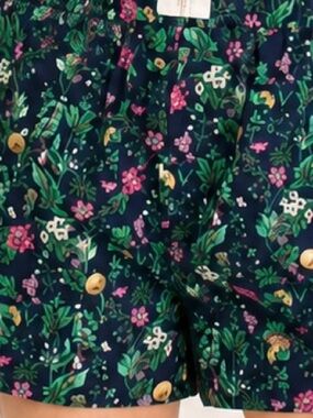 J. Crew Winter Garden Print 100% Cotton Poplin Boxer Shorts